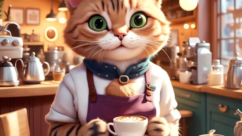 O pisică intră în cafenea, comandă o cafea și o felie de tort. Continuarea e genială