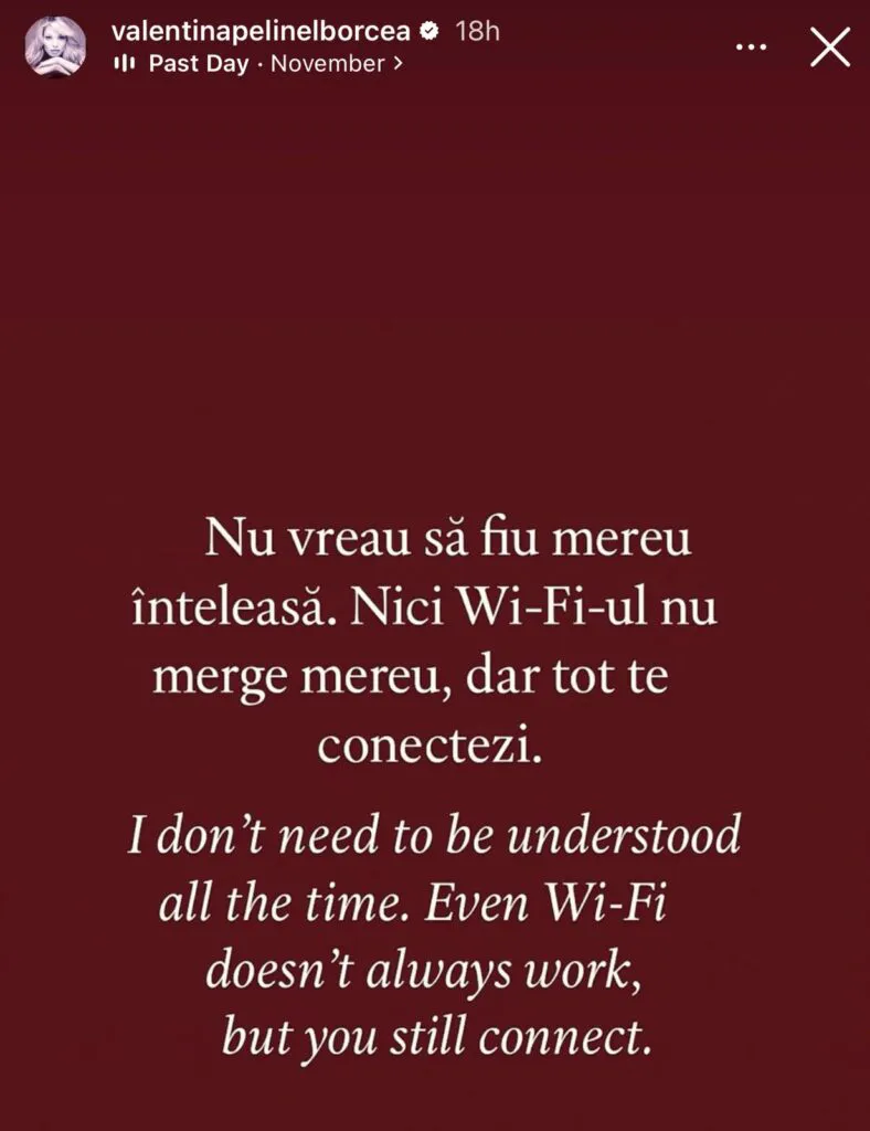 Valentina Pelinel, mesaj criptic pentru lume. Nimeni nu a mai îndrăznit să comenteze