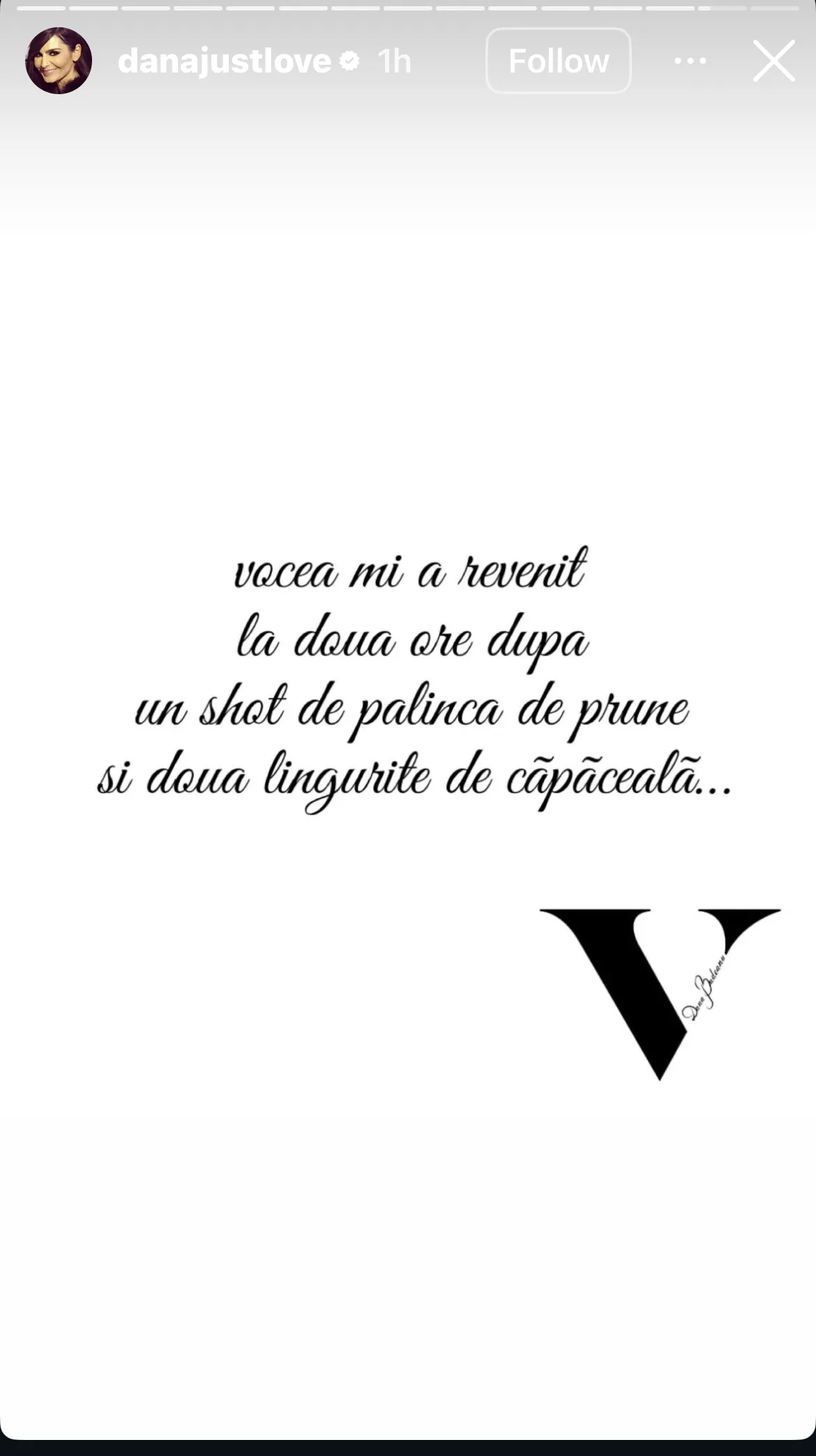 Dana Budeanu și-a tratat răceala cu leacuri „pe vechi”. Stilista spune că și-a revenit după două ore 