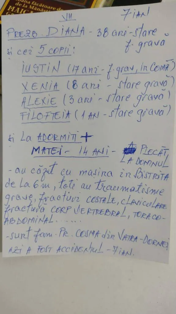 S-a aflat cine erau mama și copiii căzuți cu mașina în Bistrița. Se fac rugăciuni colective, comunitatea e îngrozită