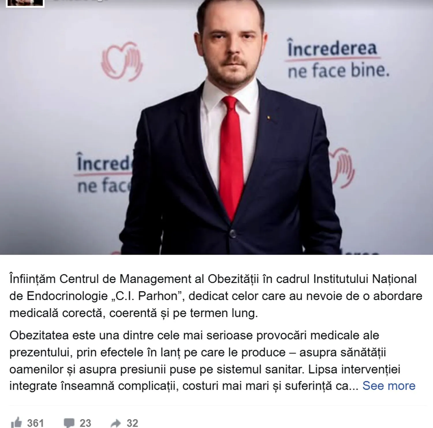 Ministrul Rogobete anunță lansarea Centrului de Management al Obezității. Detalii despre noua instituție specializată