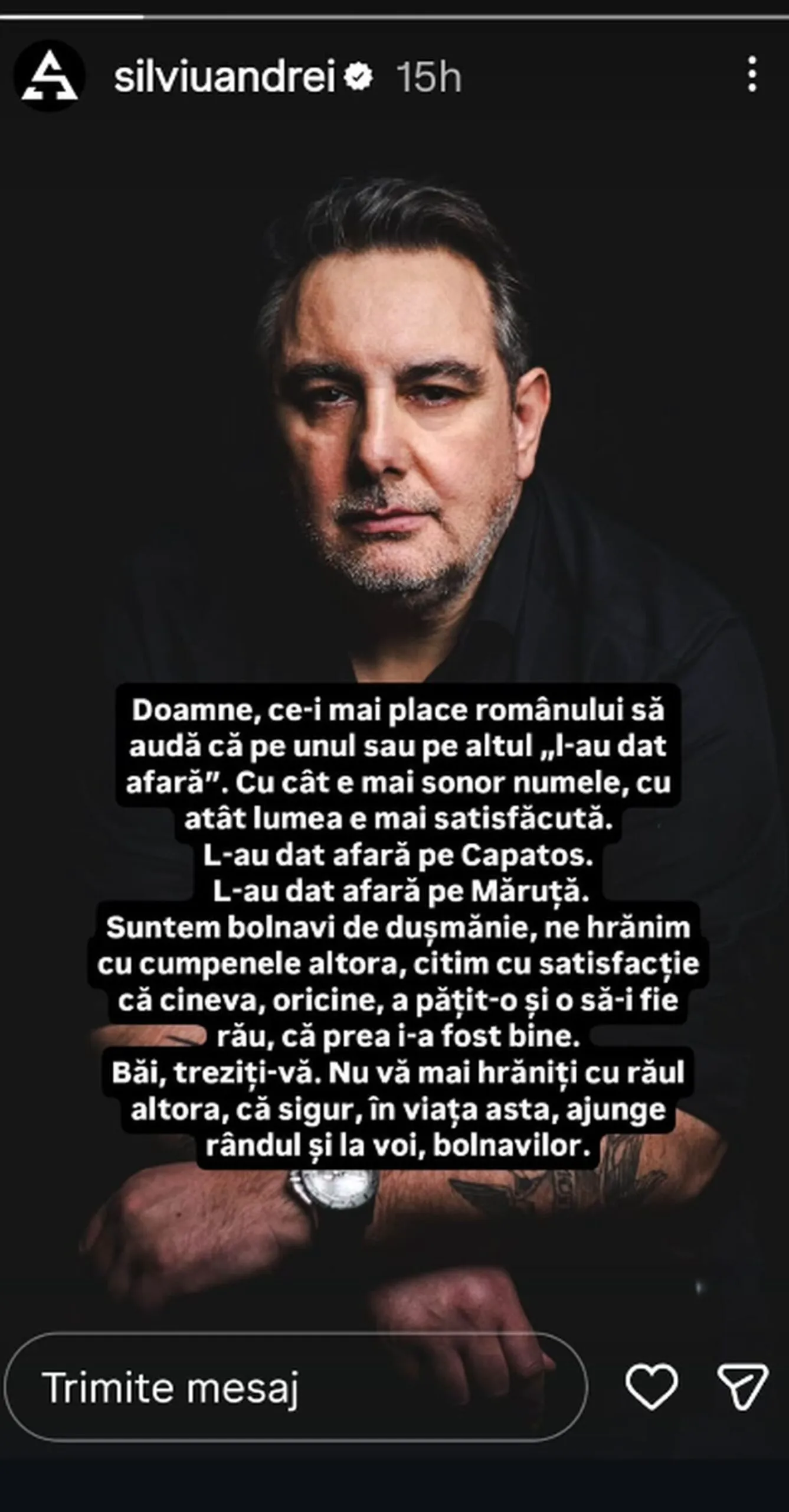 Fostul coleg al lui Capatos, mesaj tăios după ce a fost dat afară de la Antene: „Ajunge rândul și la voi”