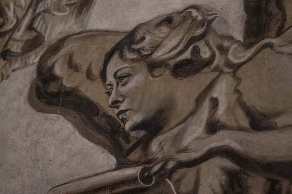 Misterul frescei din biserica de la Roma. Cum a ajuns premierul Meloni îngerul cu harta