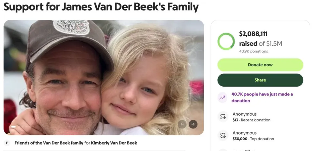 Donații incredibile pentru familia actorului James Van Der Beek, mort la 48 de ani. La ce sumă s-a ajuns