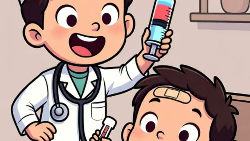 Bancuri. Doi copii la grădiniță:  Vrei să ne jucăm de-a doctorul?  Celălalt raspunde…