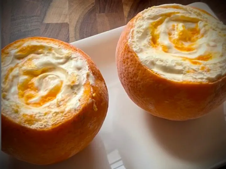 Seducătoarea înghețată din portocale. Până și modul de prezentare e „de revistă”!