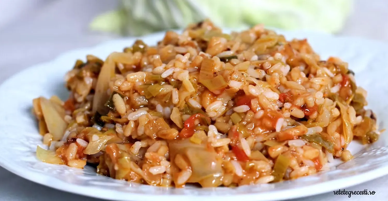 Orez cu varză, o delicatesă în perioada iernii. Rețeta călugărilor din Muntele Athos