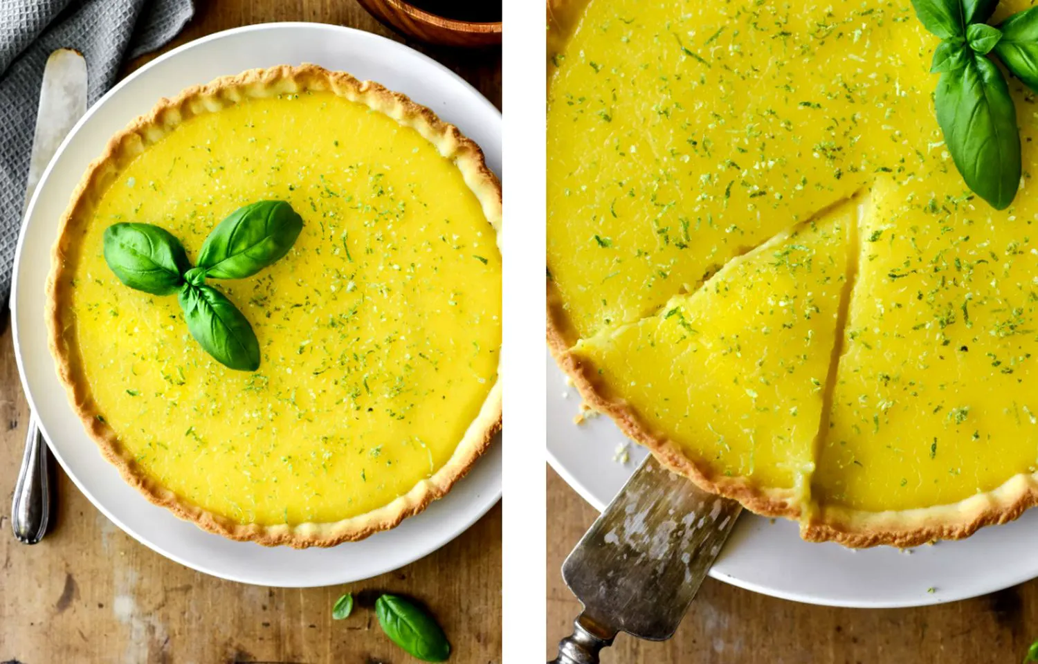 Tartă cu lămâie, lime și busuioc, dragoste de la prima îmbucătură. Rețeta franțuzească care dă dependență