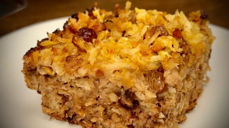 Prăjitură cu mere și banane, fără zahăr — un desert simplu și sănătos