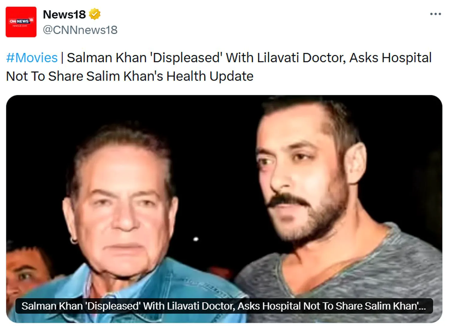 Tatăl lui Salman Khan în pericol, vedetele din India se roagă pentru sănătatea lui. Celebrul scenarist se află la terapie intensivă