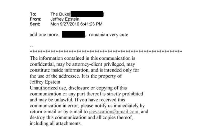 Alina Pușcău, Epstein și rețeaua de românce prinse în dosarele desecretizate din SUA