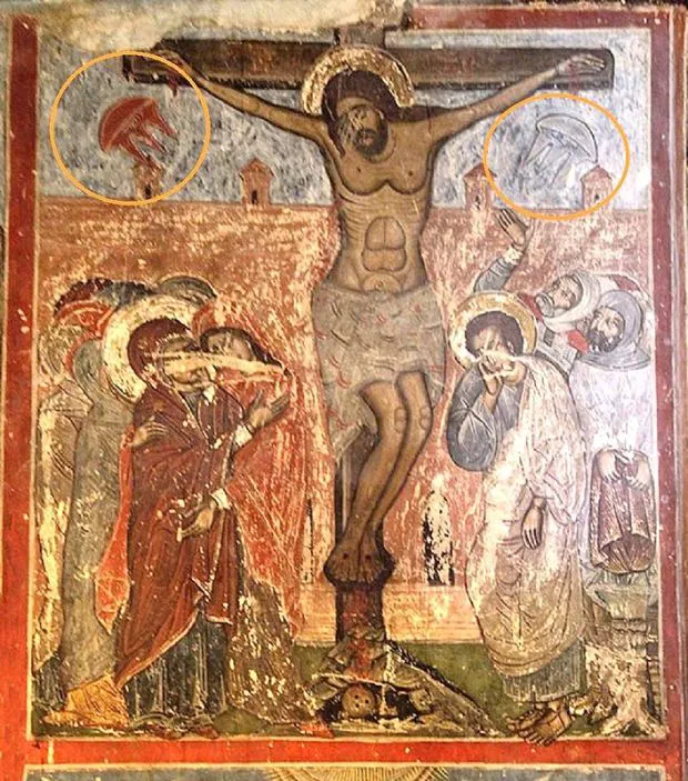 Misterul OZN-ului din Biserica Mănăstirii de la Sighișoara nu e singular. Picturi vechi de sute de ani din Europa arată vizite extraterestre