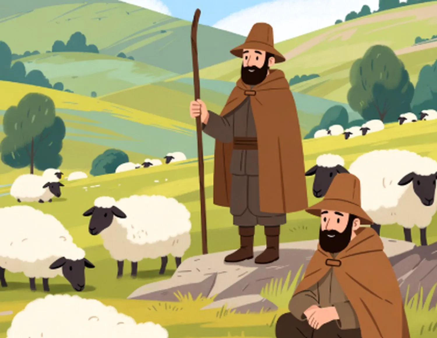 Bancuri. Doi ciobani: Măi, Gheorghe, mare lucru îi benoclu ăsta! Leșini de râs ce urmează