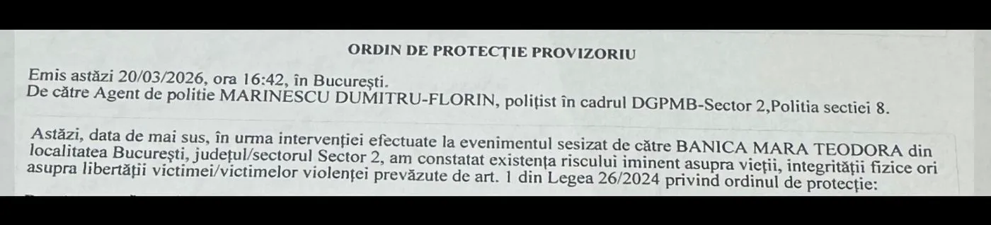 mara banica ordin de protectie