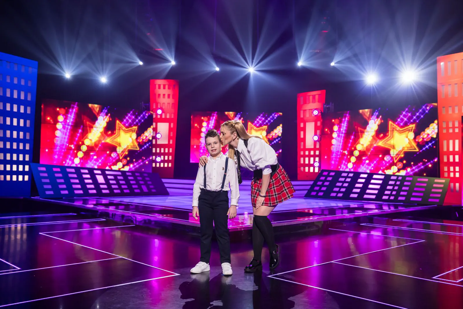 Copilul-fenomen Dominic Mureșan la TVR 1. Foto TVR