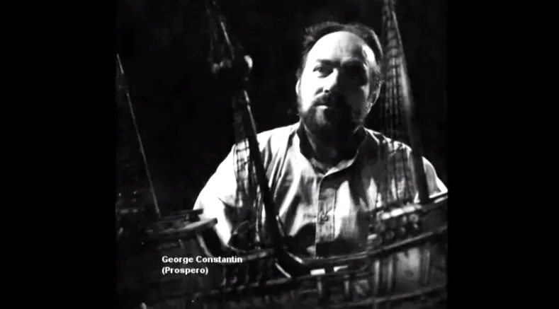 George Constantin în piesa Furtuna de Shakespeare. Foto TVR