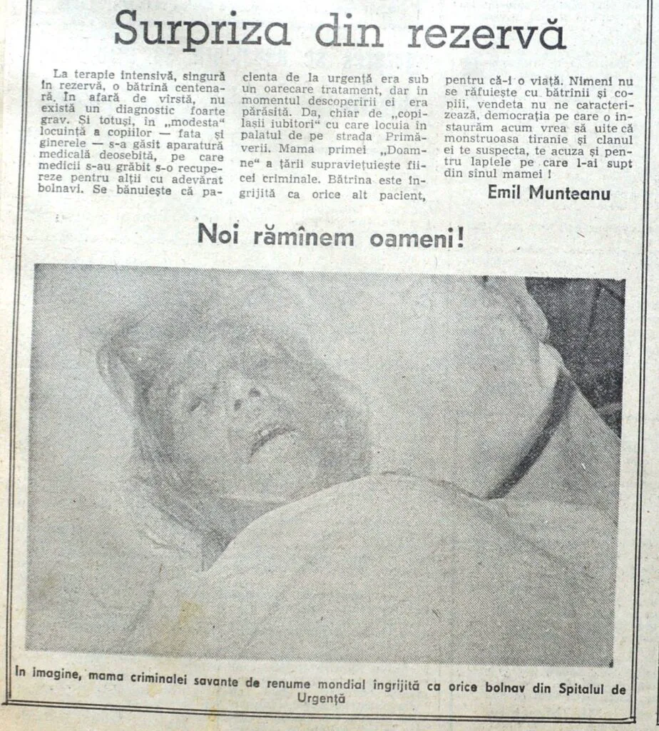 Mama Elenei Ceaușescu, figura uitată din umbra dictatorului: „Arde-l-ar focu’ pe Neculai!”