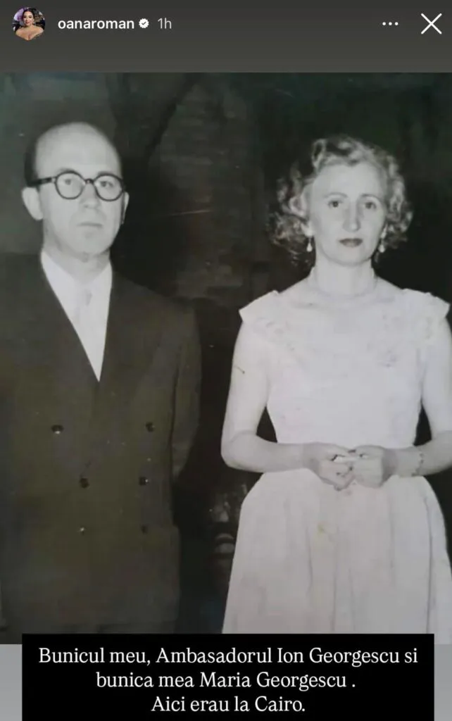 Oana Roman, mândră de rădăcinile sale: povestea impresionantă a ambasadorului Ion Georgescu care a reprezentat România pe trei continente