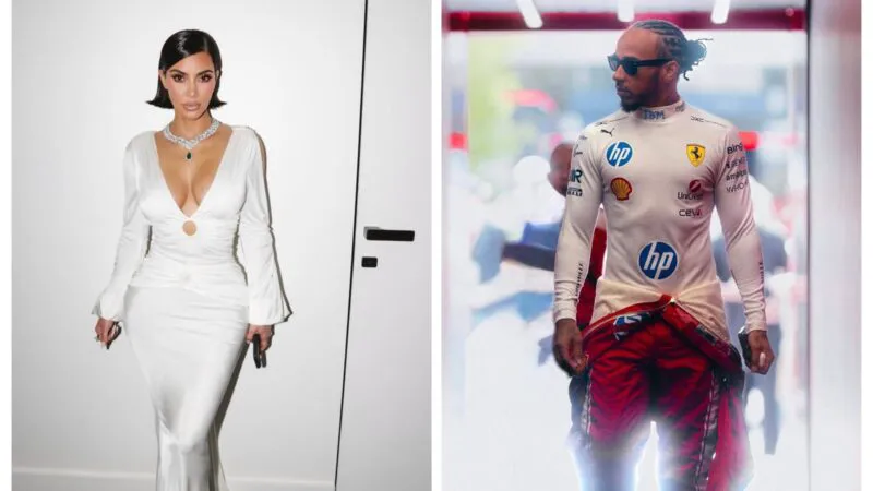 Lewis Hamilton i-a arătat lui Kim Kardashian ce înseamnă cu adevărat nebunia. Kanye West a fost „pistol cu apă” pe lângă pilot – Video