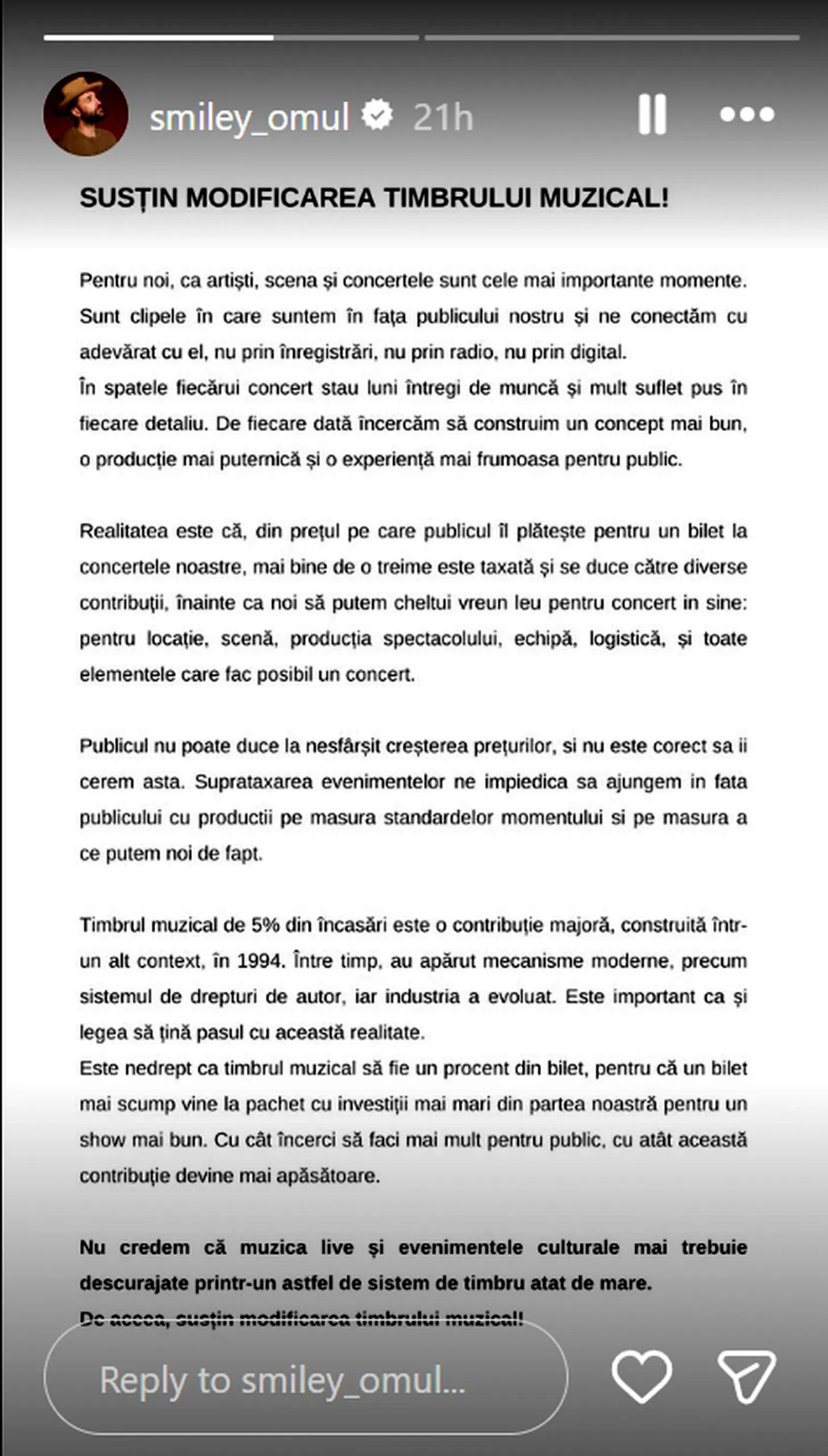 Smiley și Theo Rose pornesc un manifest împotriva statului român. „Suntem suprataxați!”