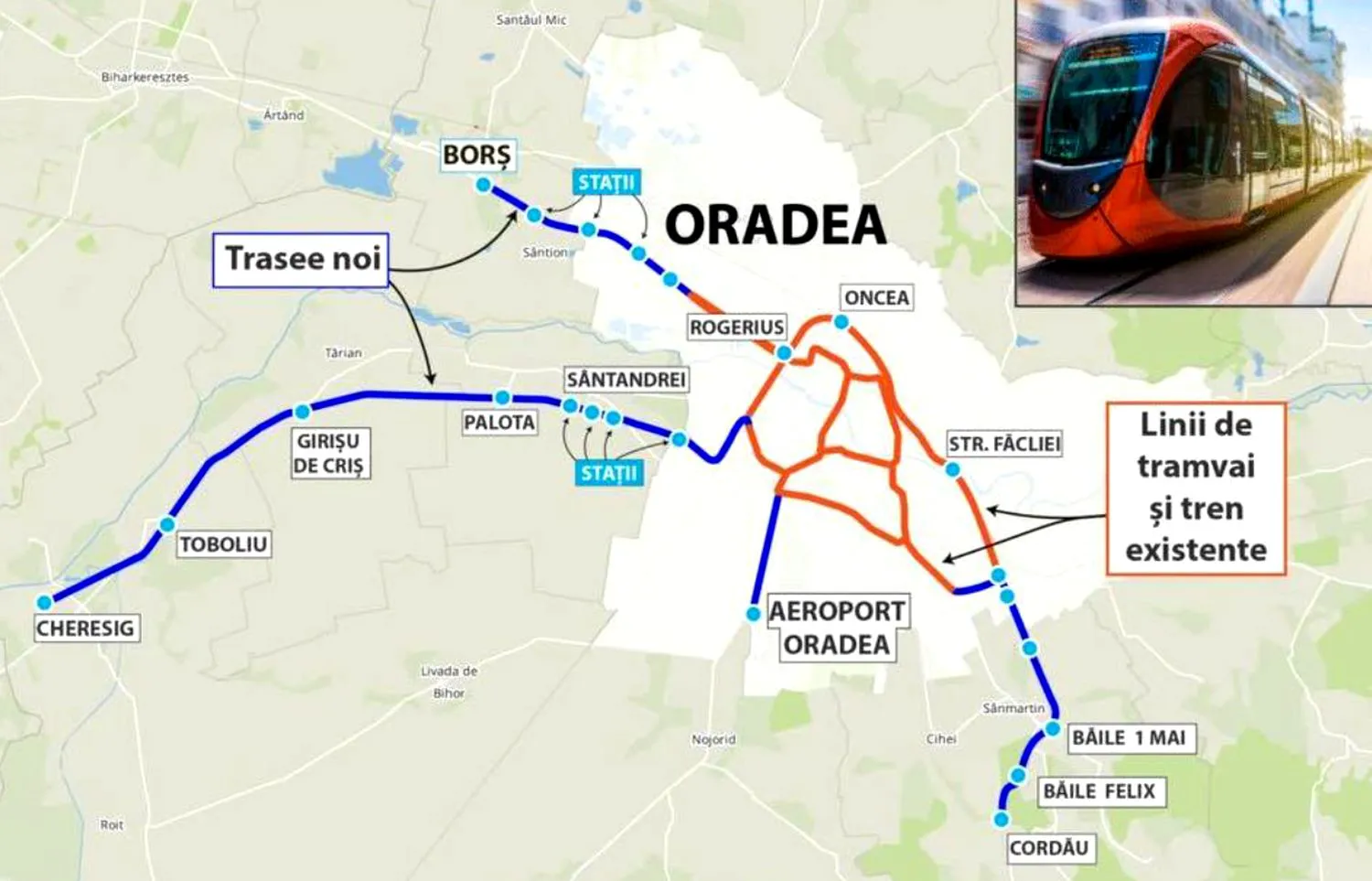 Revoluție în transport. Se lansează primul sistem de vehicule tram-tren din țară