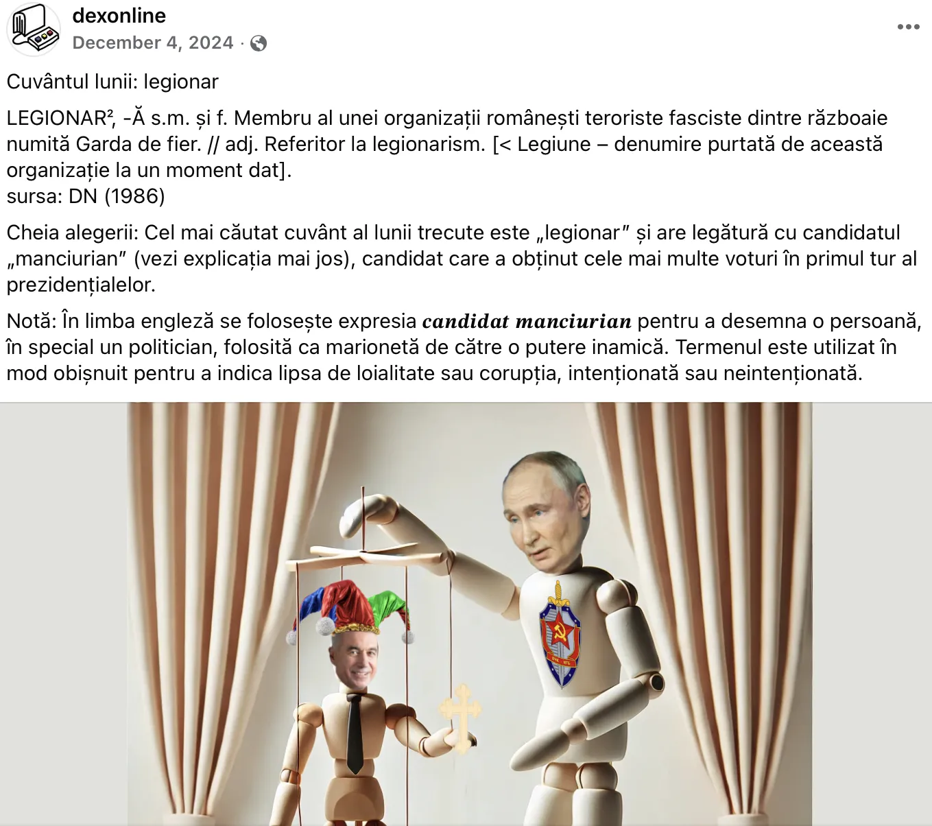 Dexonline. Cum a devenit o platformă pentru educarea românilor un instrument de mesaje politice 3 Dexonline, dicționarul care a uitat să fie neutru. Cum a devenit o platformă pentru educarea românilor un instrument de mesaje politice