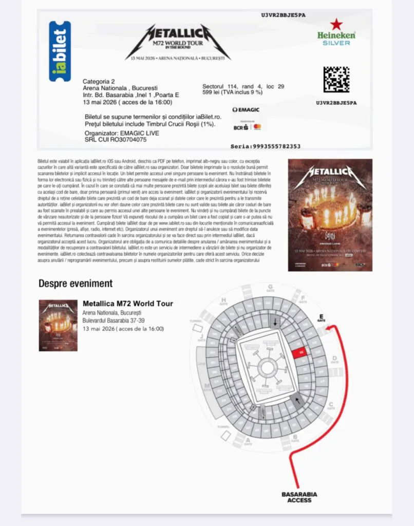 Mii de persoane nu au fost lăsate să intre la concertul Metallica. Țeapă de zeci de mii de euro pentru români – Imagini