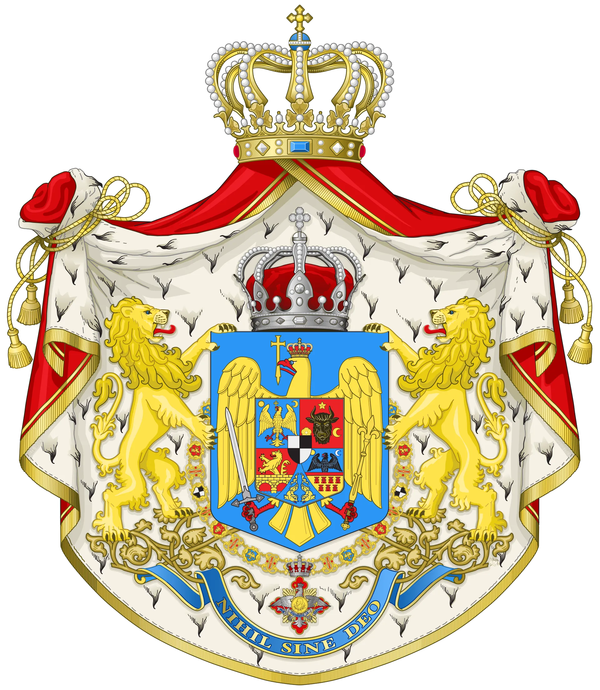 Blazonul mare al Regatului României (1921–1947) (foto: Wikipedia)