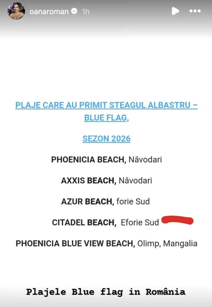 Steagul albastru de pe plajă nu este doar un simbol. Oana Roman explică de ce a ales una dintre puținele plaje „Blue Flag” din România 3 Steagul albastru de pe plajă nu este doar un simbol. Oana Roman explică de ce a ales una dintre puținele plaje „Blue Flag” din România