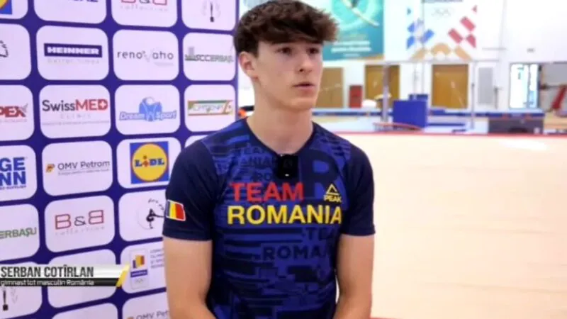 Gimnastul Șerban Cotîrlan, agresat de Sabrina Voinea, pleacă în Marea Britanie. Ce planuri are tânărul