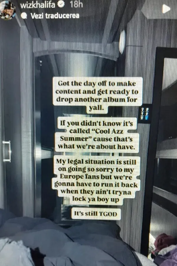 Wiz Khalifa provoacă pagube și furie în lanț în Europa. A luat o decizie, după condamnarea la închisoare în România