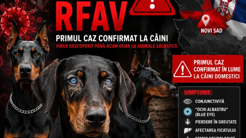 Alertă veterinară. RFAV, un virus extrem de periculos, care afectează câinii, se apropie de România. Cum se manifestă
