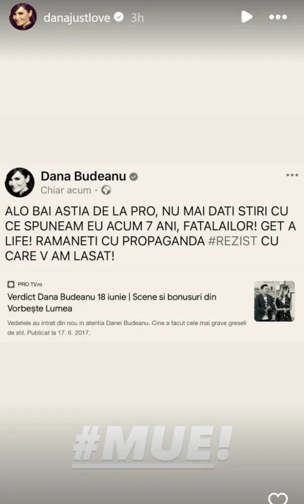 Dana Budeanu, în scandal cu PRO TV. Val de înjurături pornit de la redifuzarea unei emisiuni în care apărea stilista 3 Dana Budeanu, în scandal cu PRO TV. Val de înjurături pornit de la redifuzarea unei emisiuni în care apărea stilista