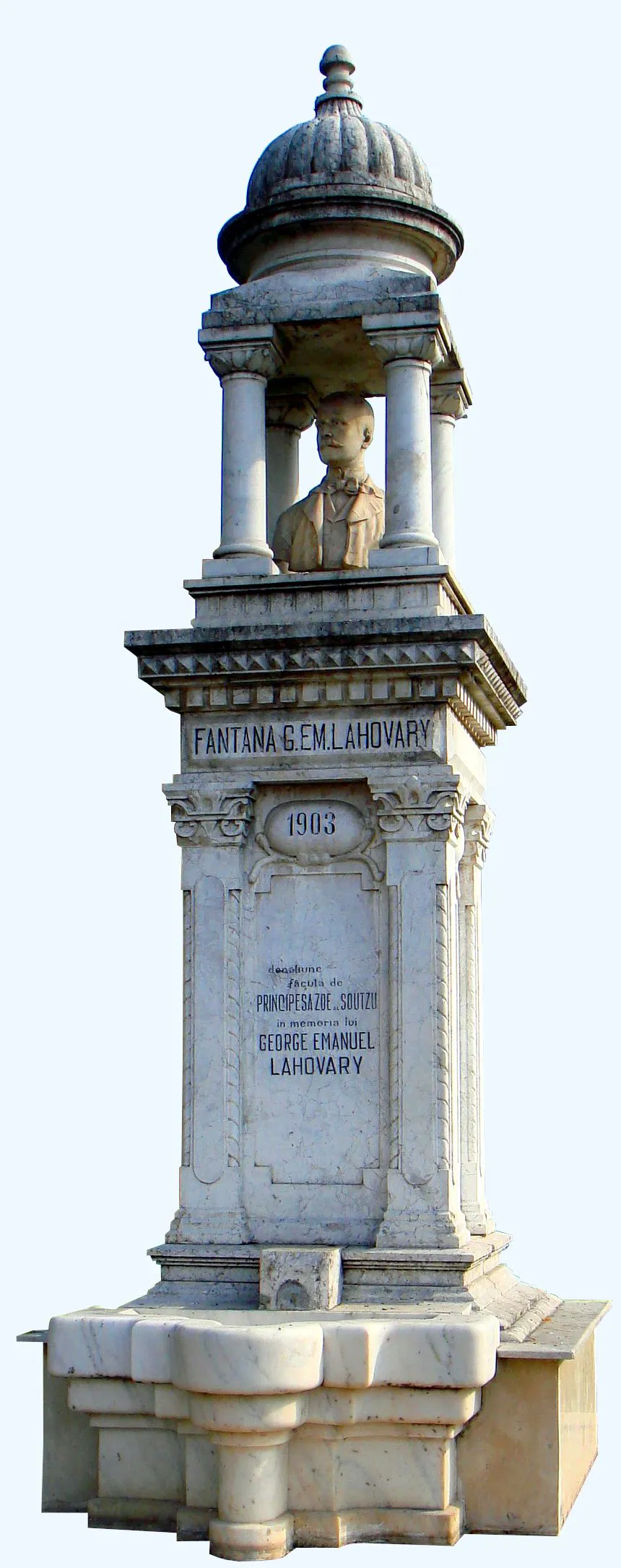 Fântâna Lahovary din București ascunde o poveste cutremurătoare. Ultimele cuvinte ale victimei: „M-au asasinat” 2 Fântâna Lahovary (foto: Wikipedia)