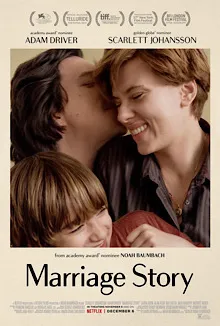 Afișul oficial al filmului Marriage Story (2019), producția pentru care Laura Dern a câștigat Premiul Oscar, Globul de Aur, BAFTA, Screen Actors Guild Award și Critics' Choice Award pentru cea mai bună actriță în rol secundar. (foto: Wikipedia)