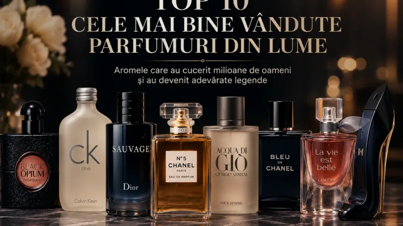 Top 10 cele mai bine vândute parfumuri din lume. Poveștile fascinante din spatele aromelor care au cucerit planeta