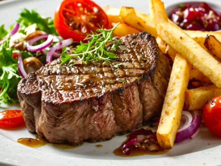 Bancuri. La restaurant, chelnerul, amabil, întreabă clientul: Cum ați găsit friptura…?