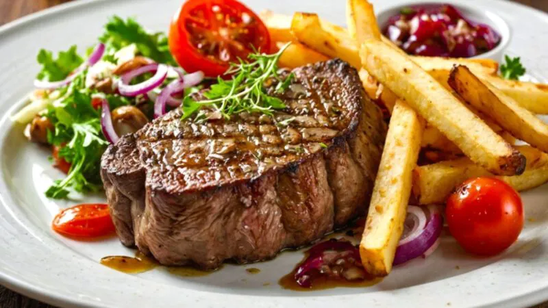 Bancuri. La restaurant, chelnerul, amabil, întreabă clientul: Cum ați găsit friptura…?