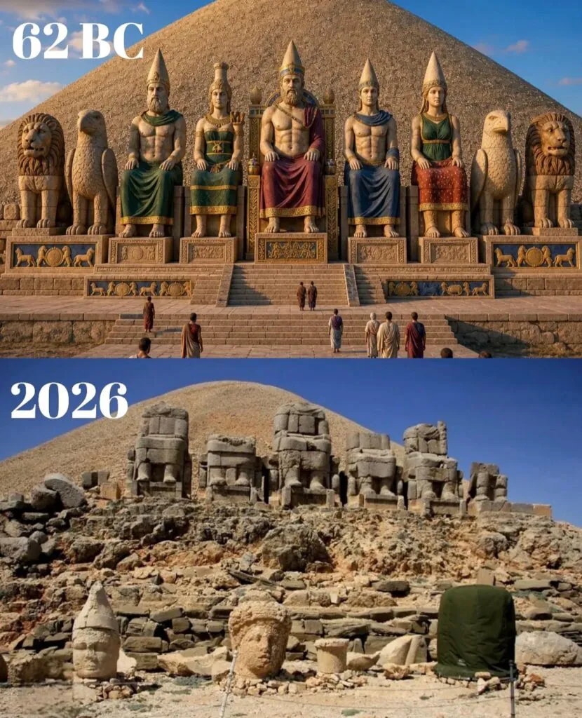 Muntele Nemrut, „Insula Paștelui” a Anatoliei: statuile gigantice care păzesc mormântul unui rege de acum 2.000 de ani
