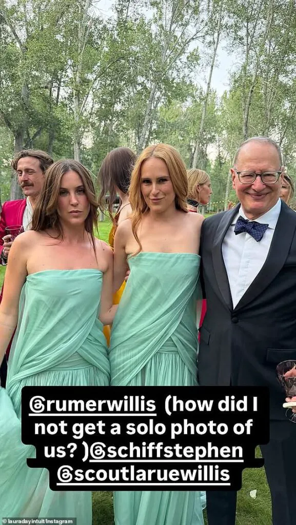 Demi Moore și Bruce Willis au fost socrii în weekend. Fiica lor cea mică a făcut nuntă în pădure 2 Demi Moore și Bruce Willis au fost socrii în weekend. Fiica lor cea mică a făcut nuntă în pădure