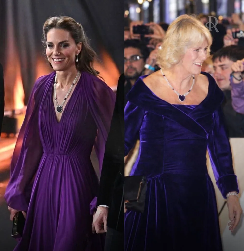 Colierul secret din tezaurul regal. Ce poartă Kate Middleton și soacra sa, Camilla, când se duc la film 4 Bijuteria secretă din tezaurul regal. Ce poartă Kate Middleton și soacra sa, Camilla, când se duc la filme de acțiune