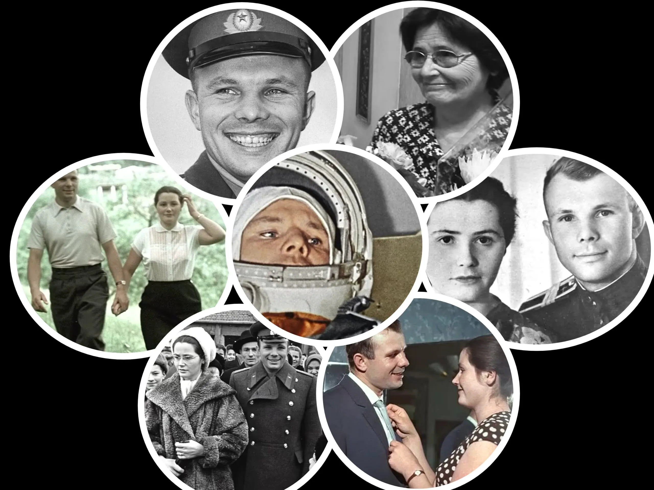 Primul cosmonaut din lume, Iuri Gagarin, i-a cucerit inima soției cu mușețel sălbatic. O poveste de iubire ca în filme
