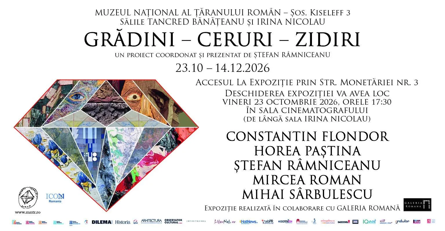 Afișul expoziției din șoseaua Kiseleff nr 3