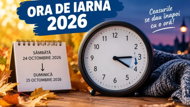 Ora de iarnă 2026 schimbă programul unei nopți întregi. Ce se întâmplă cu trenurile CFR și cu somnul