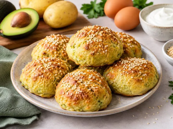 Chifle pufoase fără făină, cu avocado și iaurt grecesc. Rețeta simplă pe care merită să o încerci