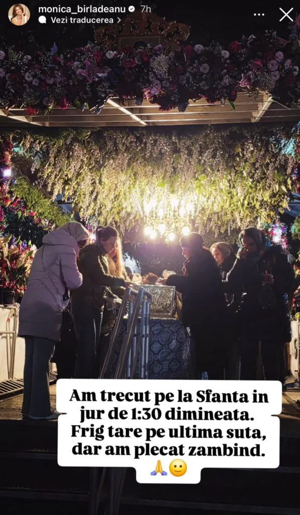 Întrebarea zilei: Cu cine a mers Monica Bîrlădeanu la racla Sfintei Parascheva? Imaginea a stârnit interes 2 Întrebarea zilei: Cu cine a mers Monica Bîrlădeanu la racla Sfintei Parascheva? Imaginea a stârnit interes