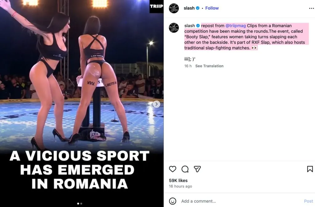 Slash de la Guns N’ Roses, surprins de imaginile din România. Concursul „Booty Slap” a devenit viral 2 Slash de la Guns N’ Roses, surprins de imaginile din România. Concursul „Booty Slap” a devenit viral